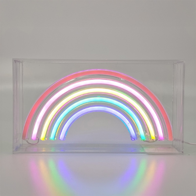 ΕΠΙΓΡΑΦΗ i-TOTAL XL2764 NEON LED RAINBOW 23x13cm