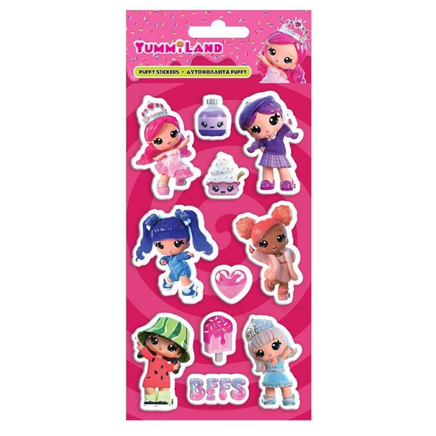ΑΥΤΟΚΟΛΛΗΤΑ STICKERS 0390114 PUF YUMMILAND 10X22cm