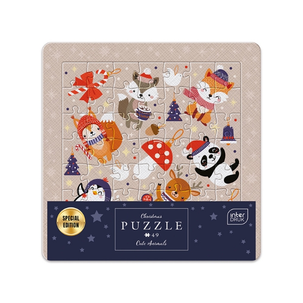 ΠΑΖΛ INTERDRUK 49 XMAS FRAME HAPPY FRIENDS