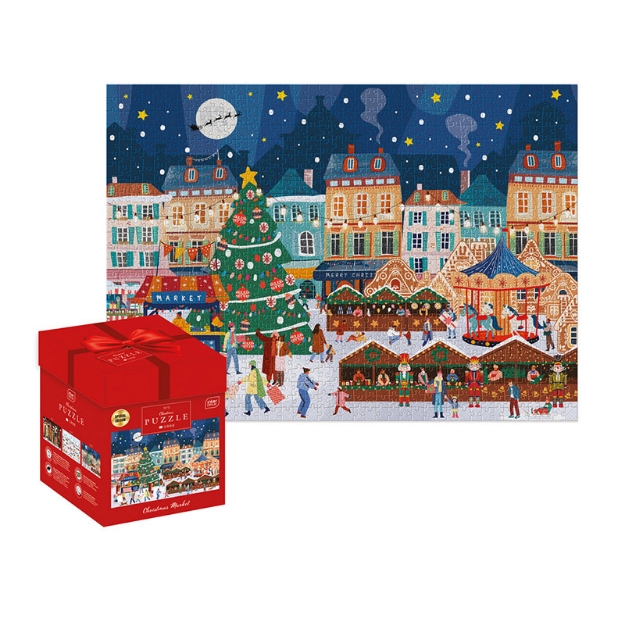 ΠΑΖΛ INTERDRUK 1000 XMAS BOX CHRISTMAS MARKET 