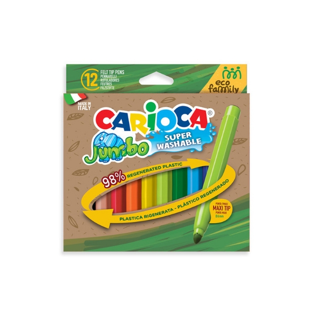 ΜΑΡΚΑΔΟΡΟΙ CARIOCA JUMBO /12 ECO FAMILY 43461