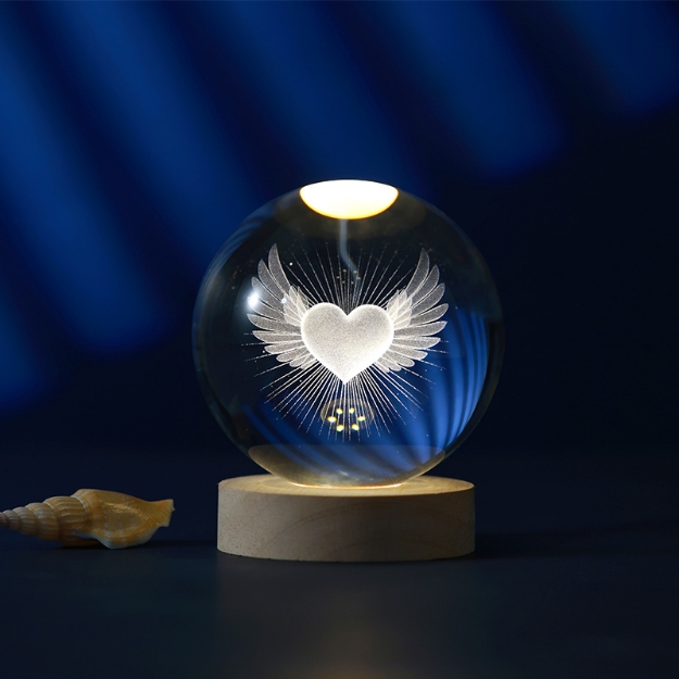 ΛΑΜΠΑ i-TOTAL XL2717E CRYSTAL HEART LARGE 10cm