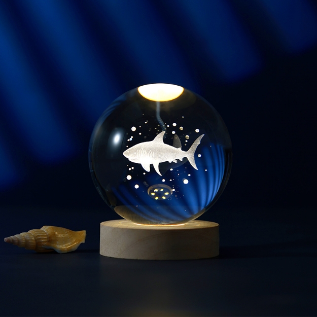 ΛΑΜΠΑ i-TOTAL XL2719E CRYSTAL BALL SHARK LARGE 10cm