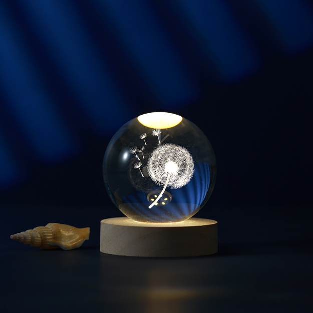 ΛΑΜΠΑ i-TOTAL XL2715D CRYSTAL BALL DANDELION MEDIUM 8cm