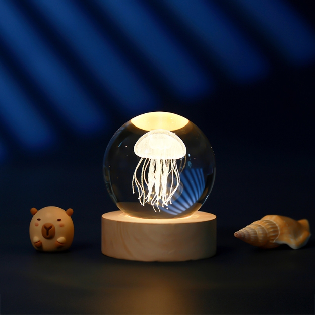 ΛΑΜΠΑ i-TOTAL XL2716C CRYSTAL BALL JELLYFISH SMALL 6cm