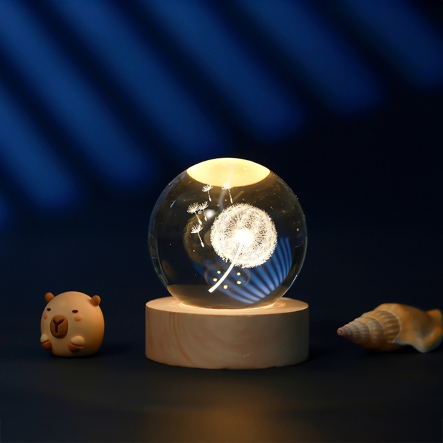 ΛΑΜΠΑ i-TOTAL XL2715C CRYSTAL BALL DANDELION SMALL 6cm
