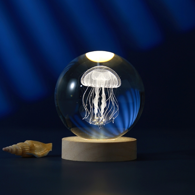ΛΑΜΠΑ i-TOTAL XL2716E CRYSTAL BALL JELLYFISH LARGE 10cm