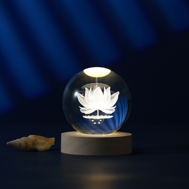 ΛΑΜΠΑ i-TOTAL XL2712D CRYSTAL BALL LOTUS MEDIUM 8cm