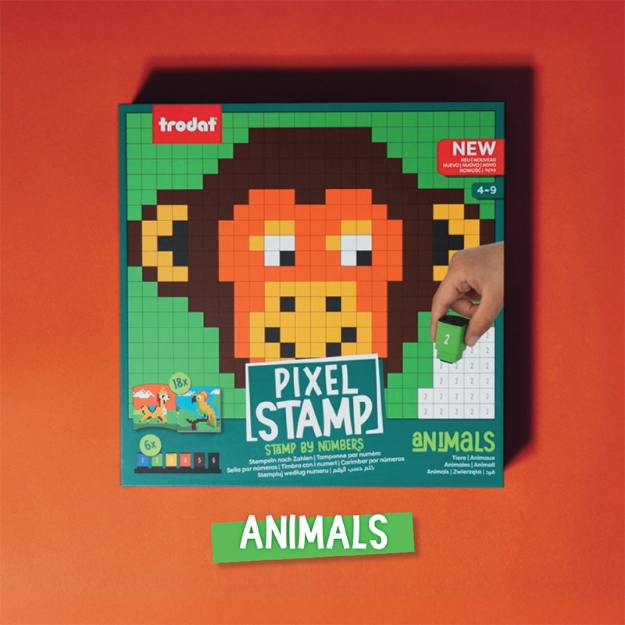 ΠΑΙΧΝΙΔΙ ΔΗΜΙΟΥΡΓΙΑΣ TRODAT 216206 PIXEL STAMP ANIMALS 