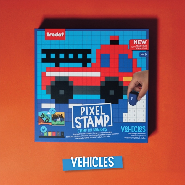 ΠΑΙΧΝΙΔΙ ΔΗΜΙΟΥΡΓΙΑΣ TRODAT 216208 PIXEL STAMP VEHICLES