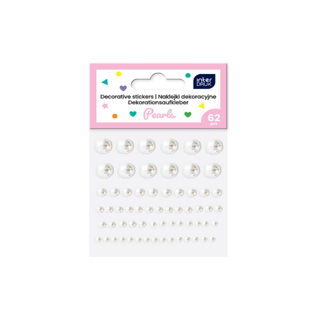 ΑΥΤΟΚΟΛΛΗΤΑ INTERDRUK 376411 PEARLS 62pcs