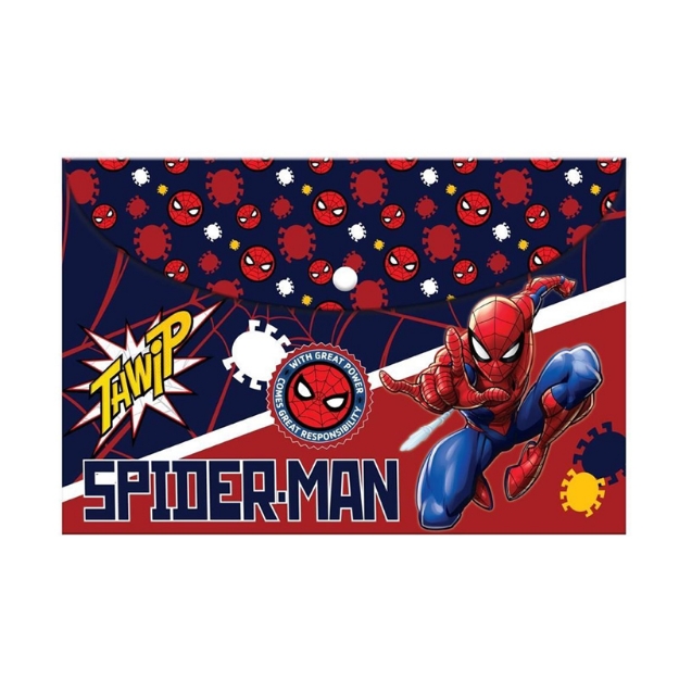 ΦΑΚΕΛΟΣ ΜΕ ΚΟΥΜΠΙ Α4 SPIDERMAN 0508531