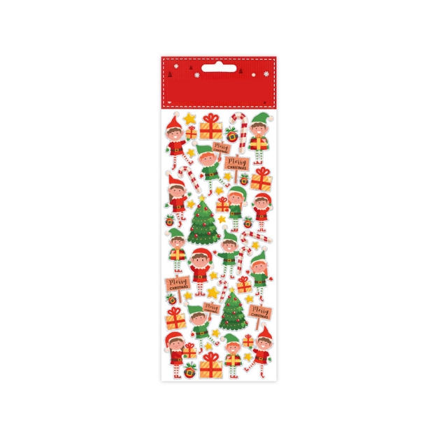 ΑΥΤΟΚΟΛΛΗΤΑ STICKERS 2410 XMAS ELVES 31X11cm