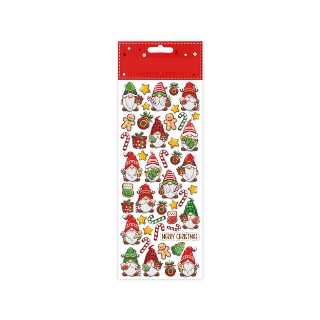 ΑΥΤΟΚΟΛΛΗΤΑ STICKERS 2401 XMAS GNOMES 31X11cm