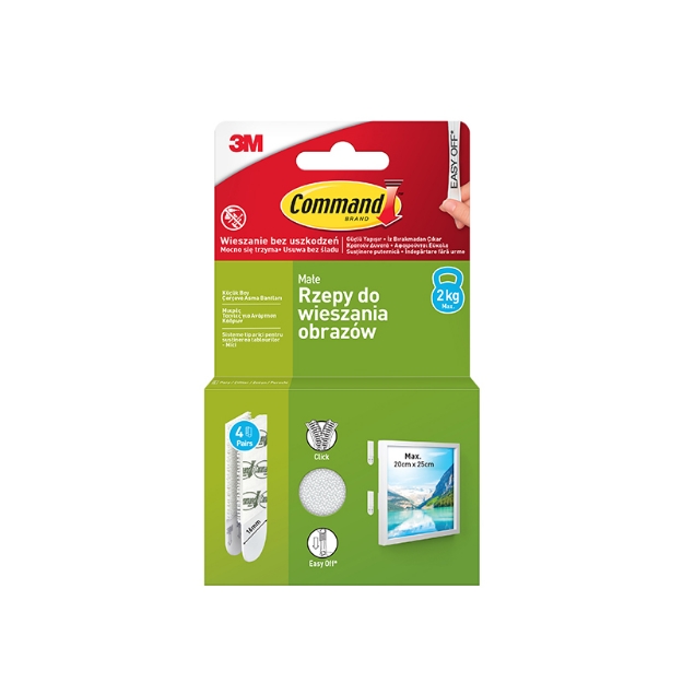 ΤΑΙΝΙΕΣ 3Μ COMMAND 17202 WHITE ΕΠ/ΝΕΣ ΚΑΔΡΑ  8τεμ (2kgr)