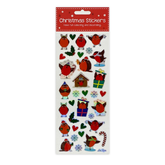 ΑΥΤΟΚΟΛΛΗΤΑ STICKERS 2326 XMAS CHR.ROBINS 31X11cm