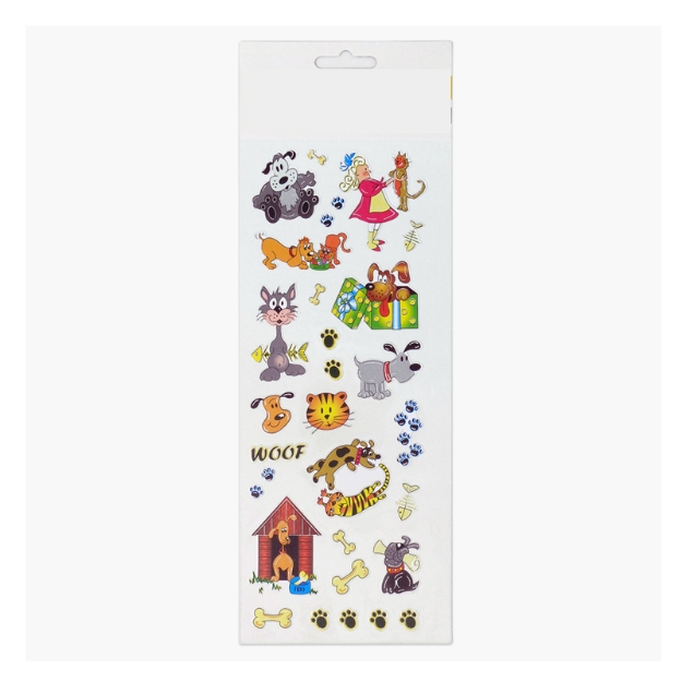 ΑΥΤΟΚΟΛΛΗΤΑ STICKERS  517 PET CARTOONS 31X11cm
