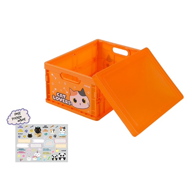 ΚΟΥΤΙΑ i-TOTAL XL2702B OR.CAT PLASTIC 30x21x15cm