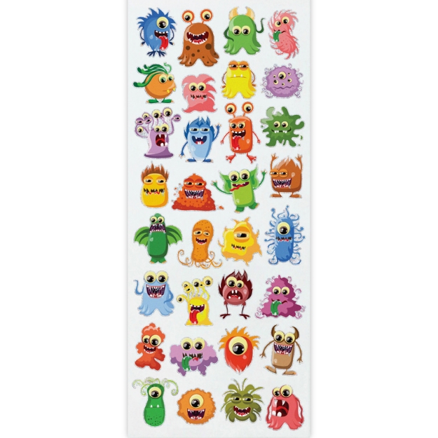 ΑΥΤΟΚΟΛΛΗΤΑ STICKERS 2350 MONSTERS 31X11cm
