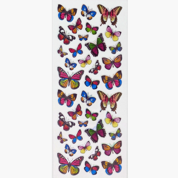 ΑΥΤΟΚΟΛΛΗΤΑ STICKERS  713 BUTTERFLIES 31X11cm