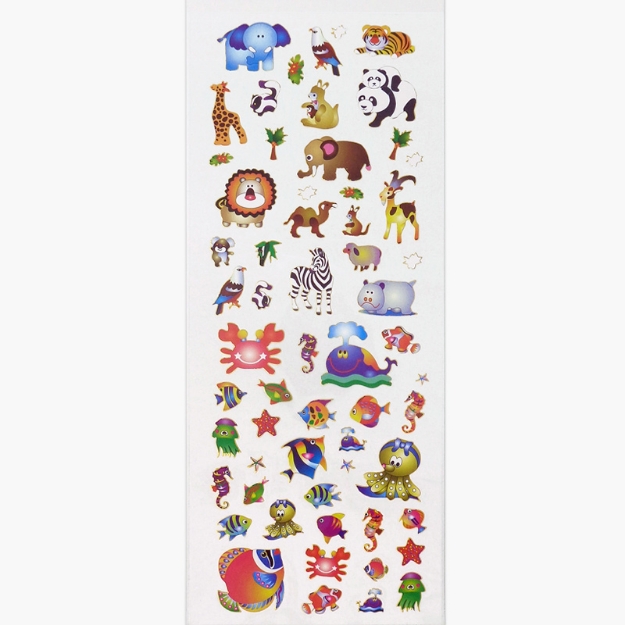 ΑΥΤΟΚΟΛΛΗΤΑ STICKERS  519 CUTE ANIMALS 31X11cm