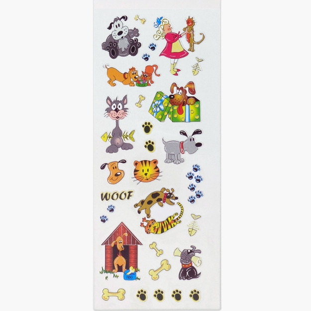 ΑΥΤΟΚΟΛΛΗΤΑ STICKERS  517 PET CARTOONS 31X11cm