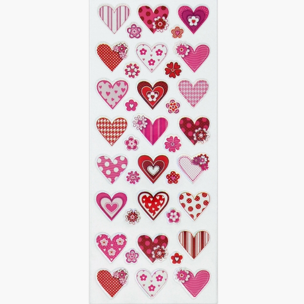 ΑΥΤΟΚΟΛΛΗΤΑ STICKERS  914 HEARTS 31X11cm