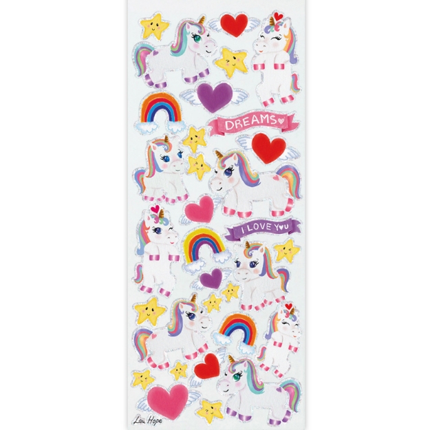 ΑΥΤΟΚΟΛΛΗΤΑ STICKERS 2406 CUTE UNICORNS 31X11cm