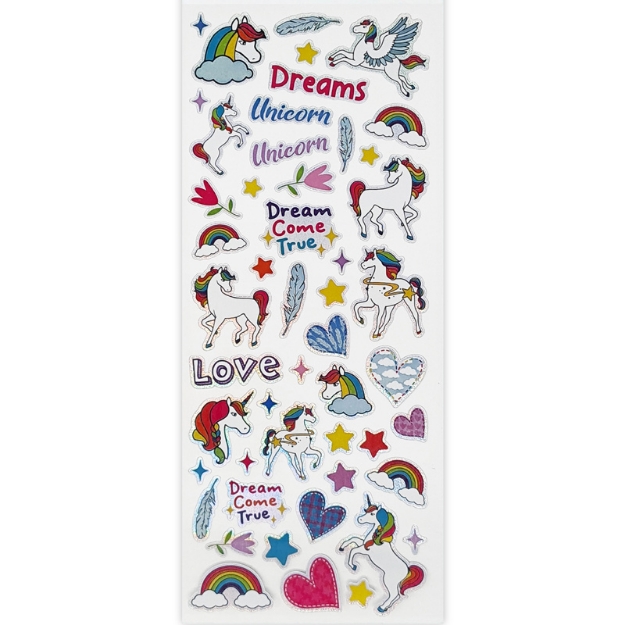 ΑΥΤΟΚΟΛΛΗΤΑ STICKERS 2344 UNICORN 31X11cm