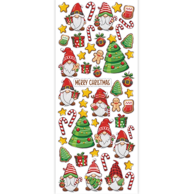 ΑΥΤΟΚΟΛΛΗΤΑ STICKERS 2402 XMAS GNOMES 31X11cm