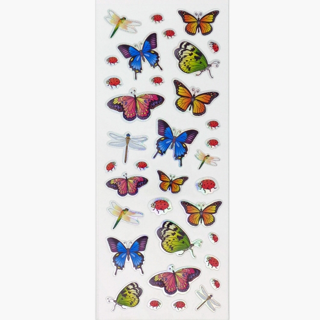 ΑΥΤΟΚΟΛΛΗΤΑ STICKERS  712 BUTTERFLIES 31X11cm