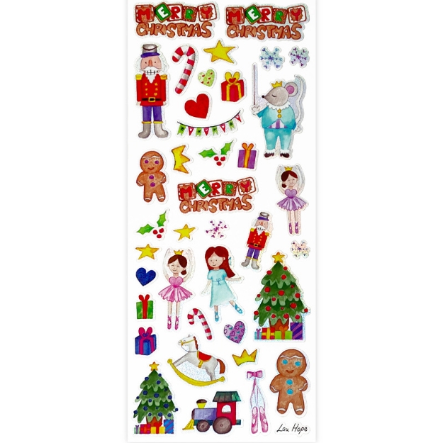 ΑΥΤΟΚΟΛΛΗΤΑ STICKERS 2333 XMAS NUTCRACKER 31X11cm