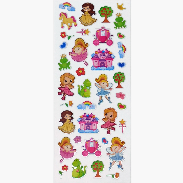ΑΥΤΟΚΟΛΛΗΤΑ STICKERS 1004 FAIRIES & PRINC. 31X11cm