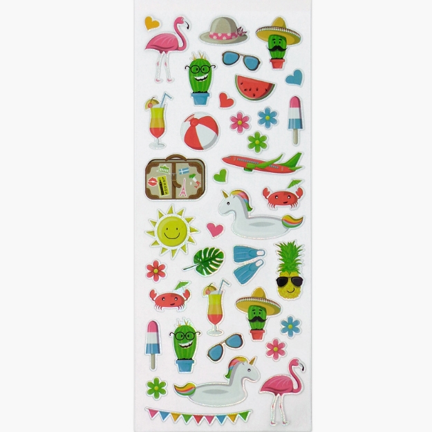 ΑΥΤΟΚΟΛΛΗΤΑ STICKERS 1919 TROPICAL FUN 31X11cm