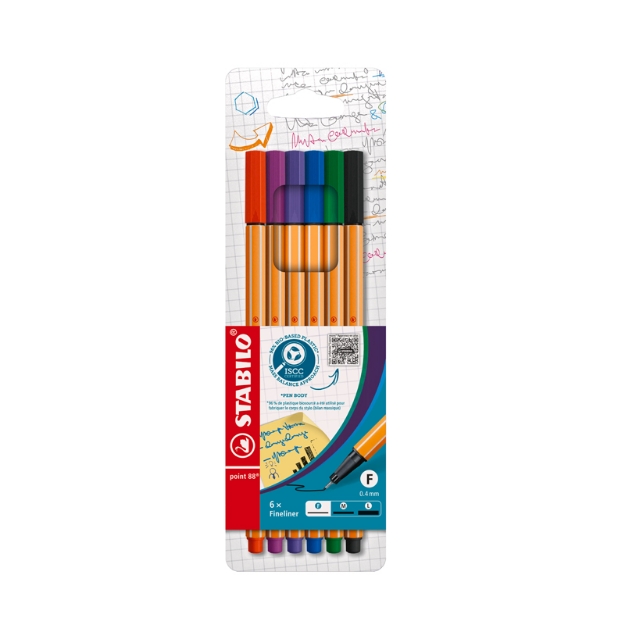 ΜΑΡΚΑΔΟΡΟΙ STABILO 88 /6τεμ set