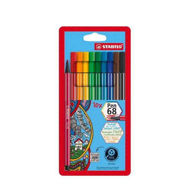ΜΑΡΚΑΔΟΡΟΙ STABILO 6810 PL 10 τεμ 