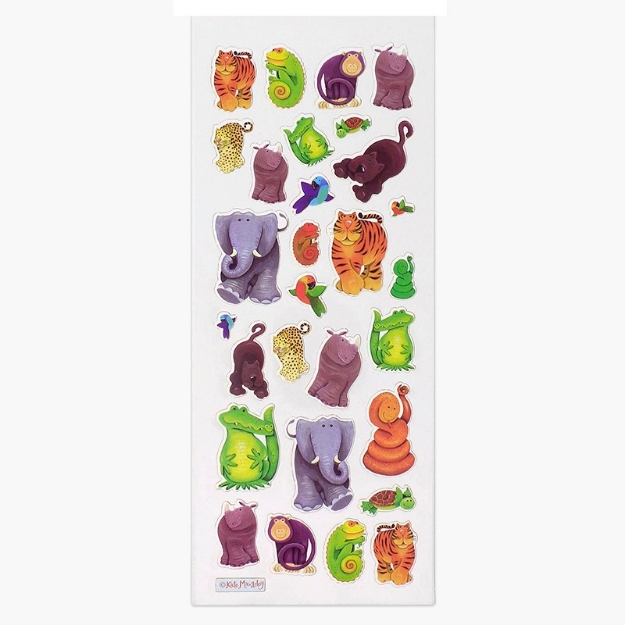 ΑΥΤΟΚΟΛΛΗΤΑ STICKERS  605 JUNGLE ANIMALS 31X11cm