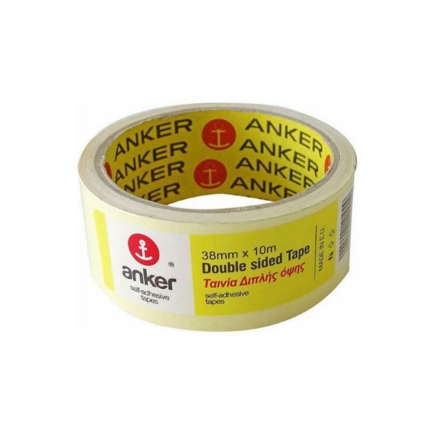 ΚΟΛΛΗΤΙΚΕΣ ANKER ΔΙΠΛΗΣ ΟΨΗΣ 38mmX10m