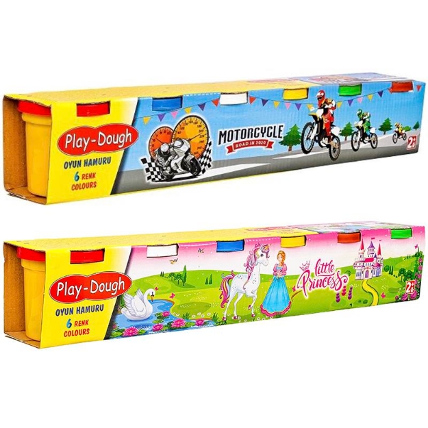 ΠΛΑΣΤΟΖΥΜΑΡΑΚΙΑ PLAY-DOUGH MAXI 6 ΧΡΩΜ. x 100 gr ERN-011