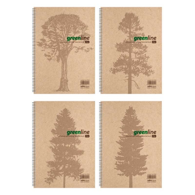 ΤΕΤΡΑΔΙΑ ΣΠΙΡΑΛ SALKO GREENLINE 21Χ29/3Θ 180σελ