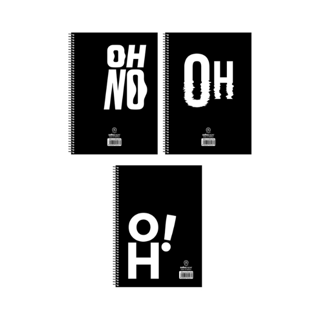 ΤΕΤΡΑΔΙΑ ΣΠΙΡΑΛ SALKO OH NO 17Χ25/3Θ 180σελ