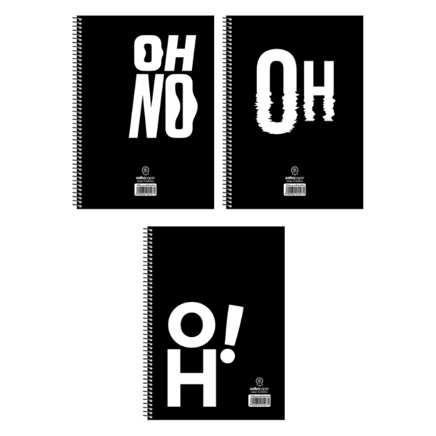 ΤΕΤΡΑΔΙΑ ΣΠΙΡΑΛ SALKO OH NO 21Χ29/2Θ 120σελ