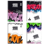 ΤΕΤΡΑΔΙΟ ΣΠΙΡΑΛ SALKO GRAFFITI 21X29/2Θ 120σελ.