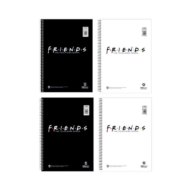 ΤΕΤΡΑΔΙΑ ΣΠΙΡΑΛ SALKO FRIENDS V.1 17Χ25/2Θ 120σελ