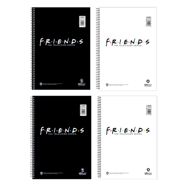 ΤΕΤΡΑΔΙΑ ΣΠΙΡΑΛ SALKO FRIENDS V.1 21Χ29/3Θ 180σελ