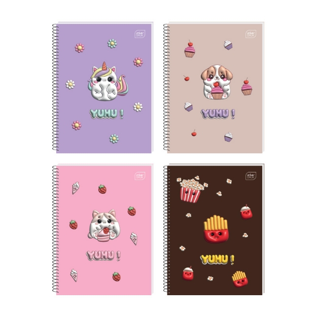 ΤΕΤΡΑΔΙΑ ΣΠΙΡΑΛ INTERDRUK YUHU GIRL17Χ25/1Θ 60σ