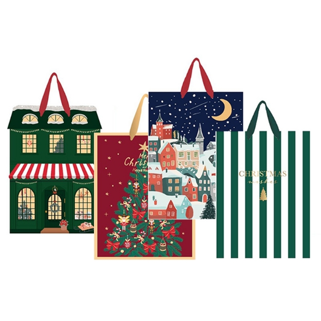 ΤΣΑΝΤΑ ΧΑΡΤΙΝΗ INT 376893 XMAS MINI 14X17cm