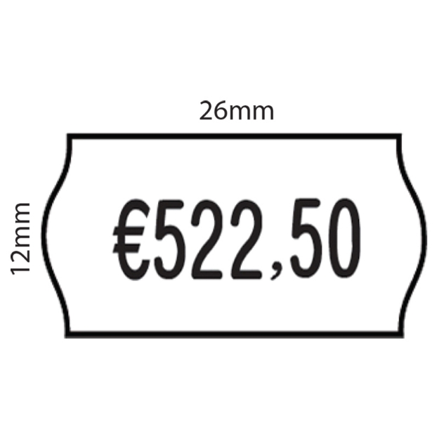 ΕΤΙΚΕΤΕΣ ΕΤΙΚΕΤΟΓΡΑΦΟΥ 26x12 ΟΒΑΛ