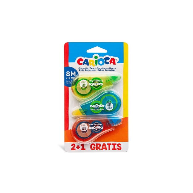 ΔΙΟΡΘΩΤΙΚΟ CARIOCA 42089 Corrector Tape 8m bl. 2+1pcs