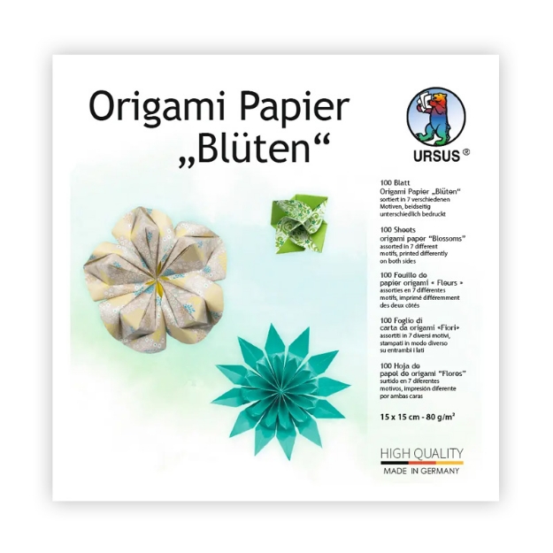 ΧΑΡΤΙ URSUS 15x15/80gr ORIGAMI 04 BLOSSOM 100Φ